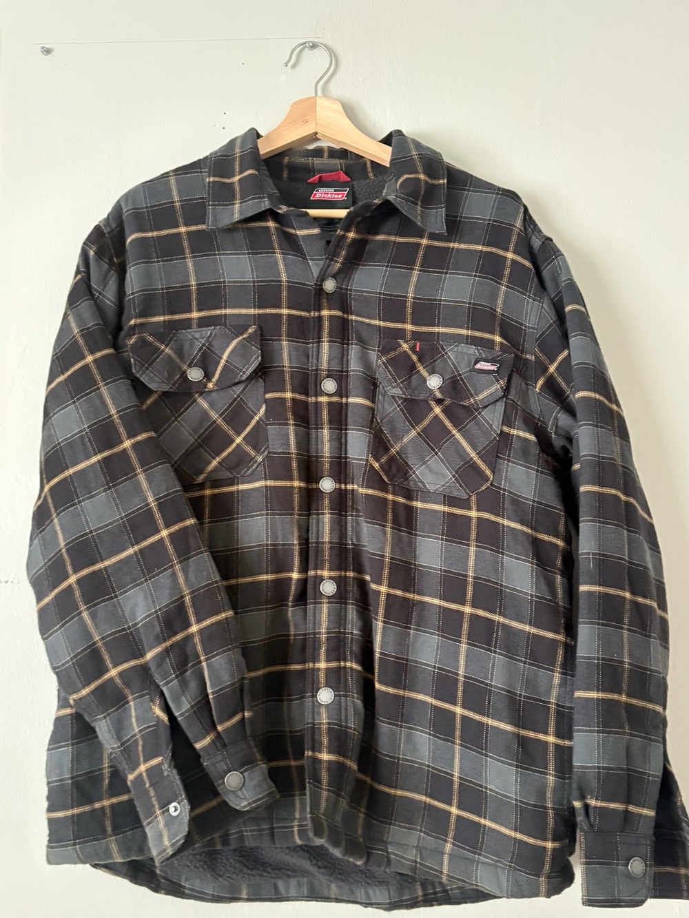 Dickies Black Jacket with Red Logo Accent